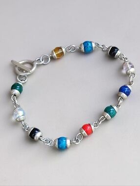 Vintage Sterling Gemstone Bracelet